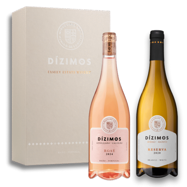 1 Dízimos Rosé 2024 & 1 Dízimos Reserva 2020 with Premium Double Box
